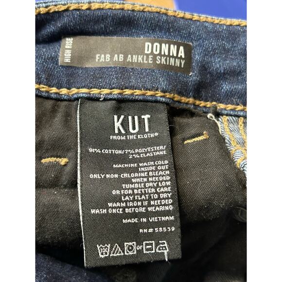 Kut from‎ the Kloth Donna Fab Ab Skinny High-Waisted Jeans – Size 2 - Picture 8 of 8